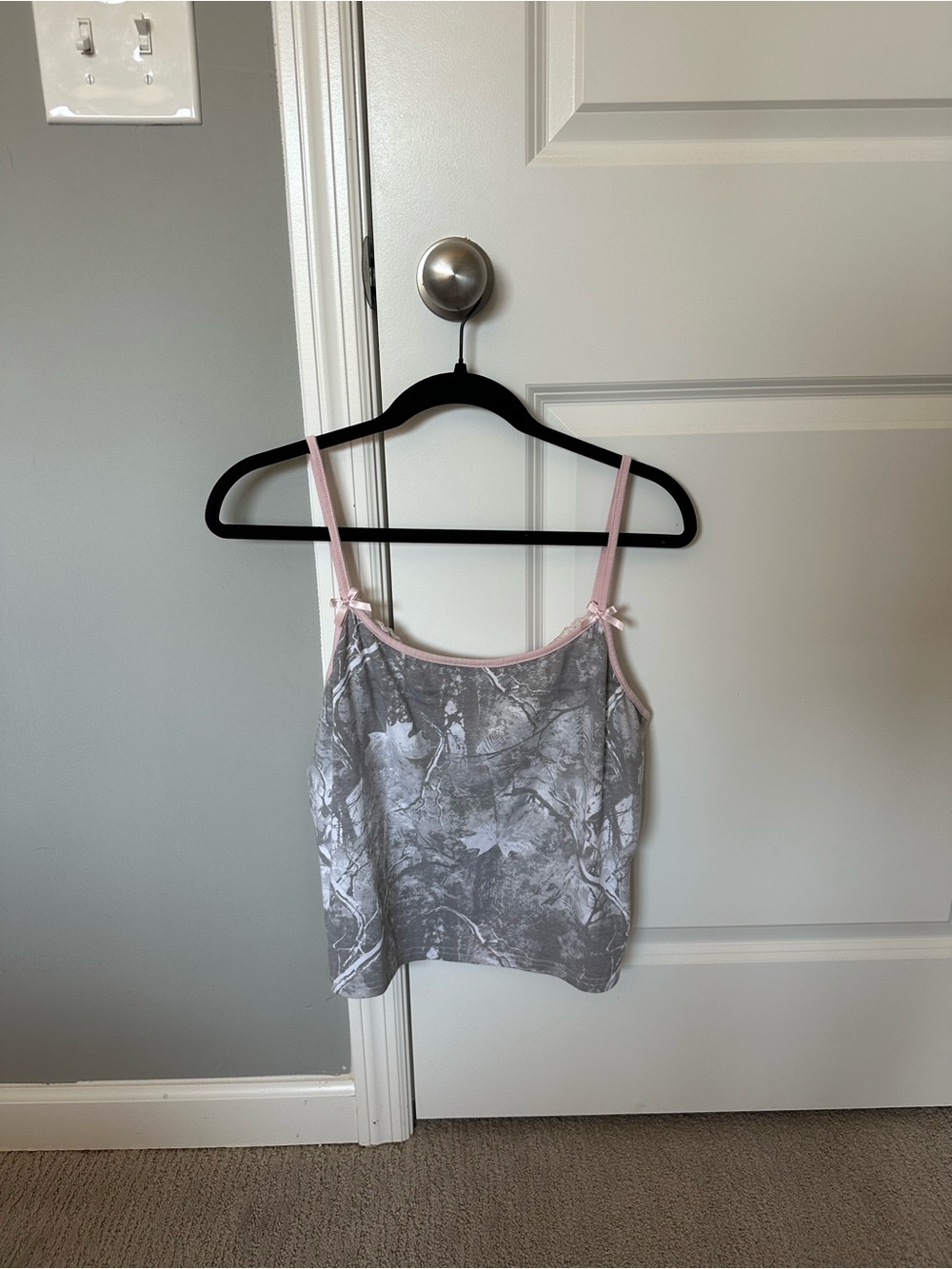 Tjmaxx Camo Tank with Pink Trim